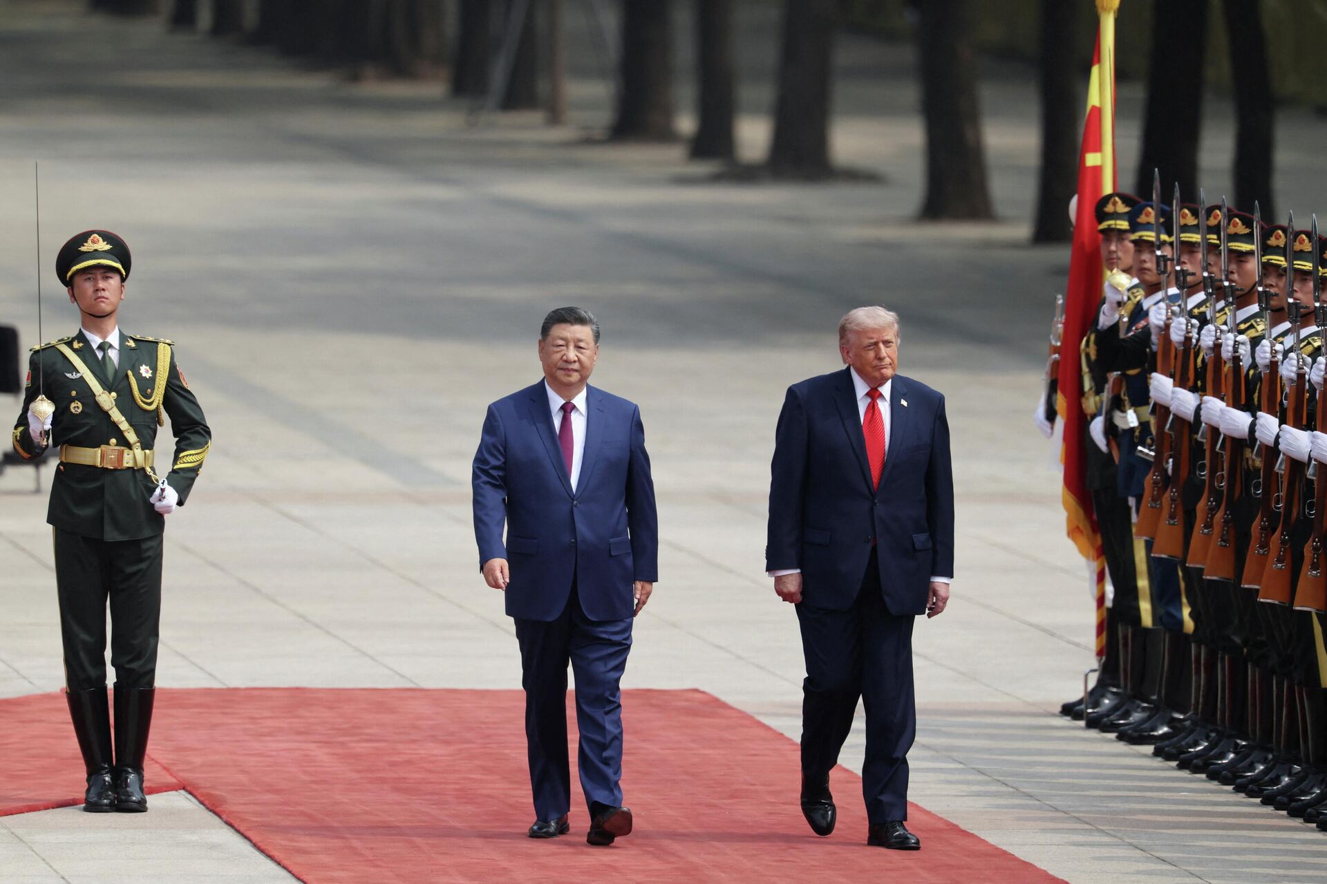 Торжественная церемония приветствия президента США Дональда Трампа в Пекине, 14 мая 2026 г. - ИноСМИ, 1920, 15.05.2026