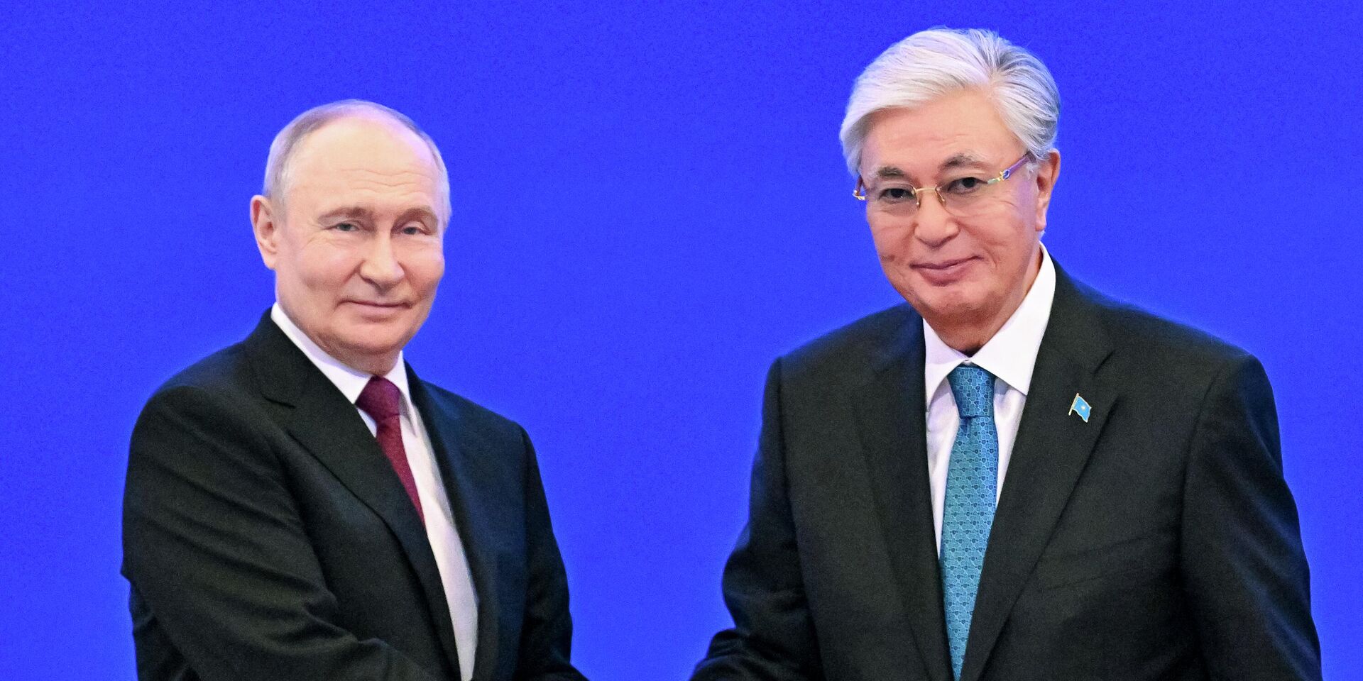  Президент РФ Владимир Путин и президент Казахстана Касым-Жомарт Токаев - ИноСМИ, 1920, 29.05.2026