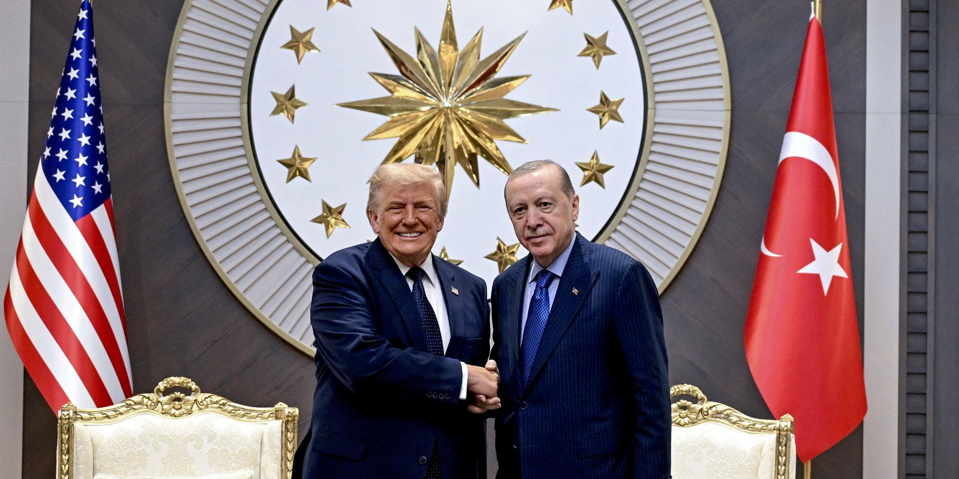 Президент США Дональд Трамп и президент Турции Реджеп Тайип Эрдоган в преддверии 36-го саммита глав государств и правительств НАТО в Анкаре, Турция - ИноСМИ, 1920, 07.07.2026