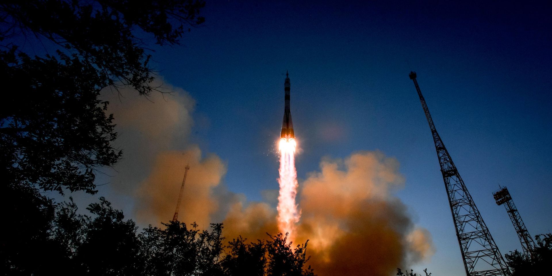 Запуск РН Союз-2-1а с пилотируемым кораблем Союз МС-29 с космодрома Байконур - ИноСМИ, 1920, 15.07.2026