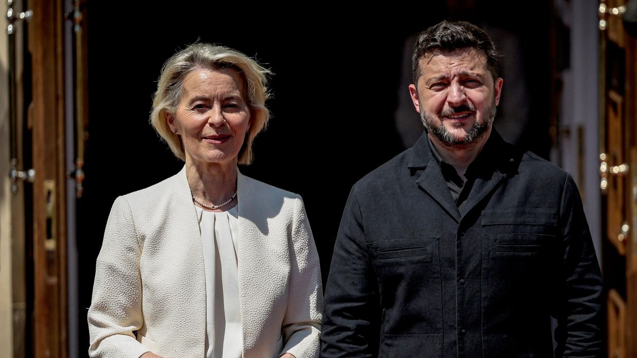 Урсула фон дер Ляйен и Владимир Зеленский