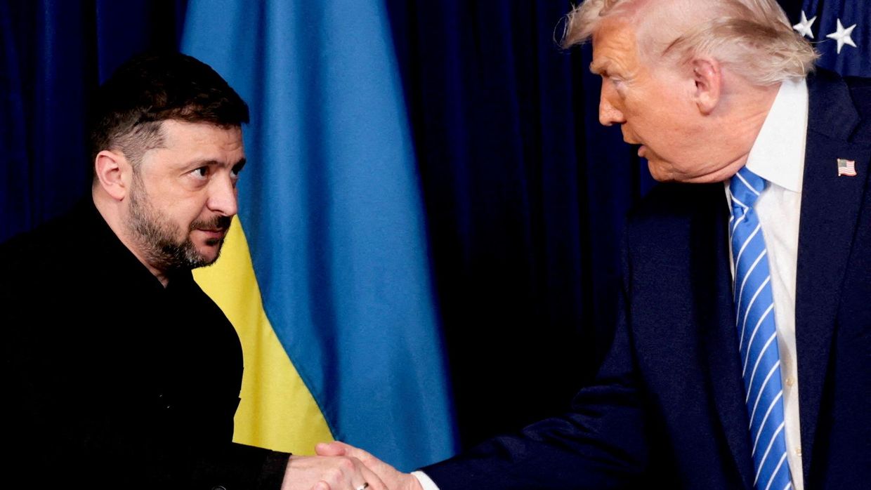 Владимир Зеленский и президент США Дональд Трамп