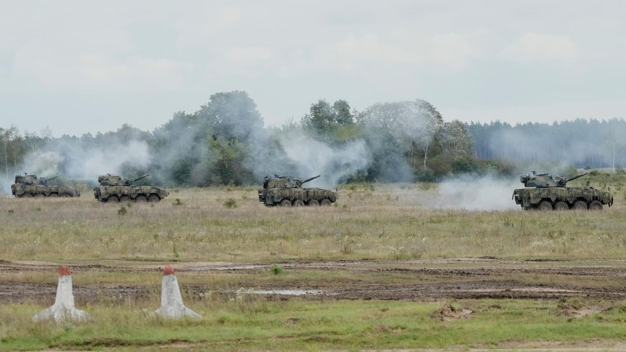 Военные учения стран НАТО в Ожише, Польша. Архивная фотография
