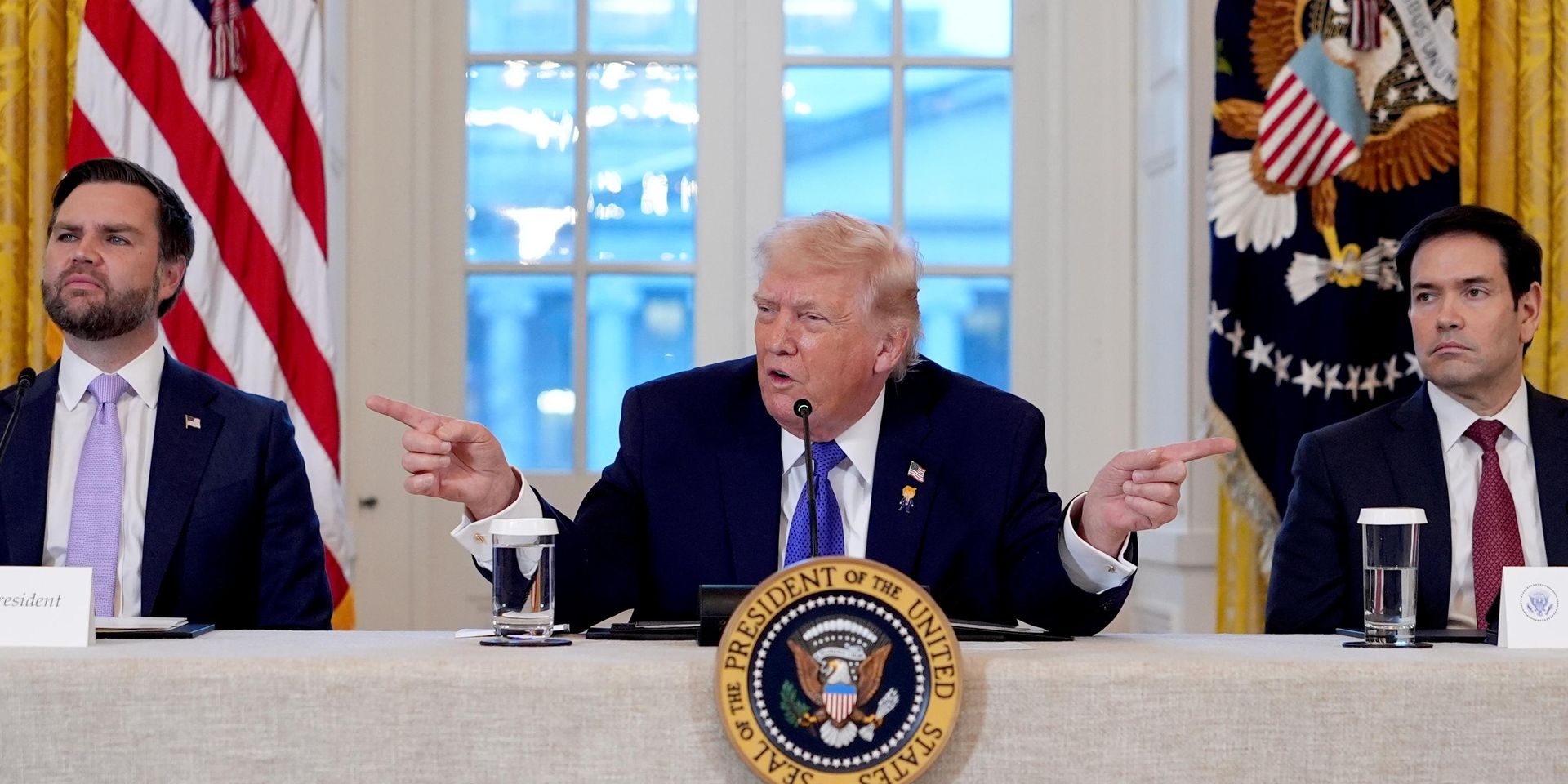 Президент США Дональд Трамп, вице-президент Джей Ди Вэнс и госсекретарь Марко Рубио - ИноСМИ, 1920, 06.08.2026
