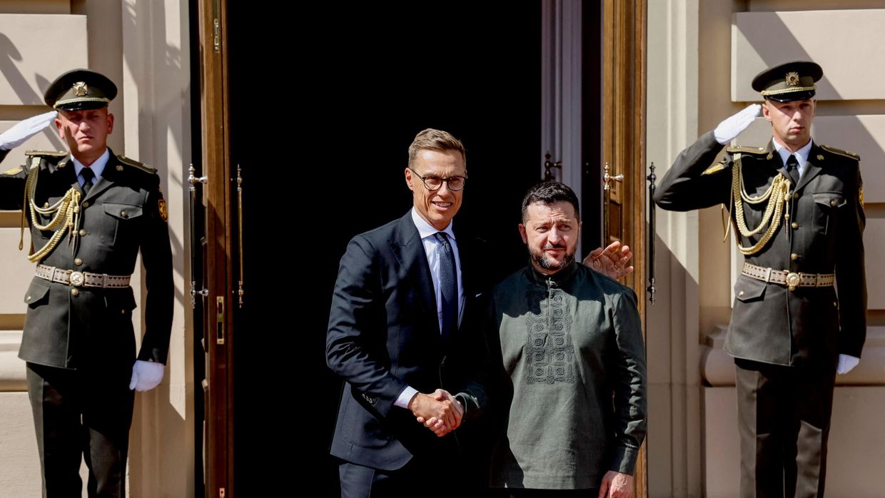 Владимир Зеленский и президент Финляндии Александр Стубб