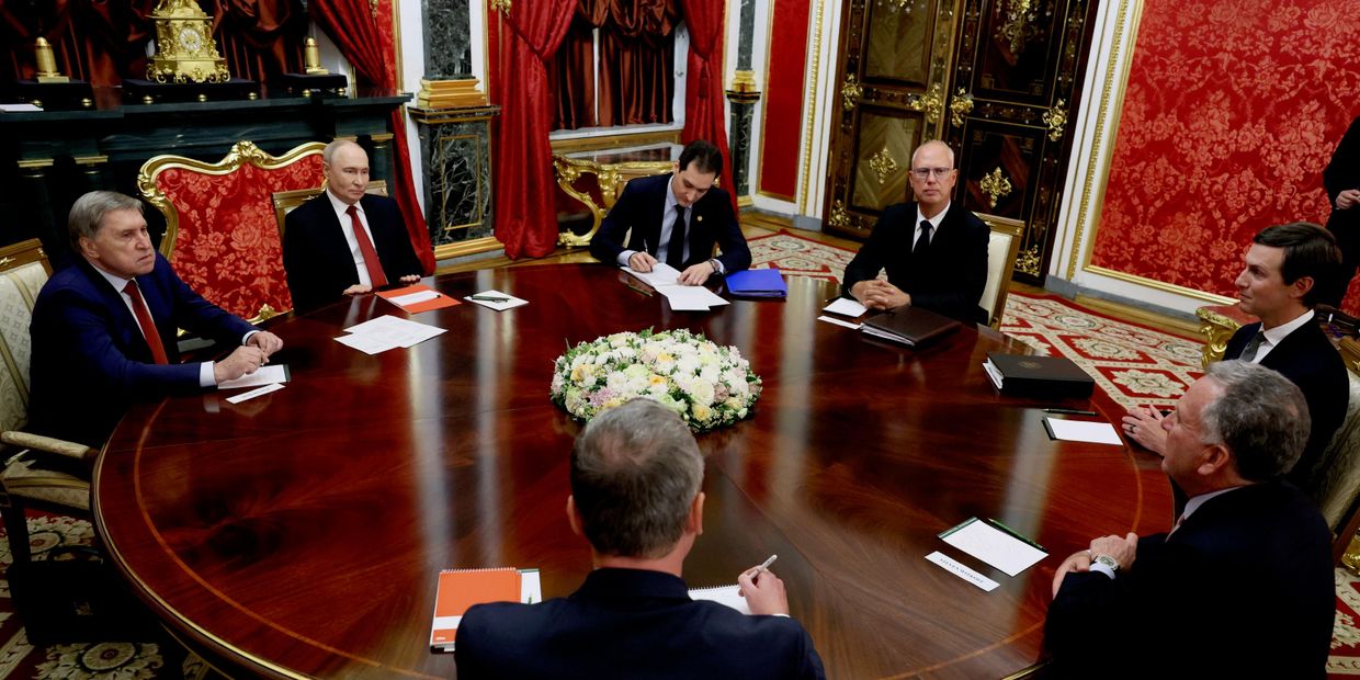 Встреча президента Владимира Путина со Стивом Уиткоффом и Джаредом Кушнером