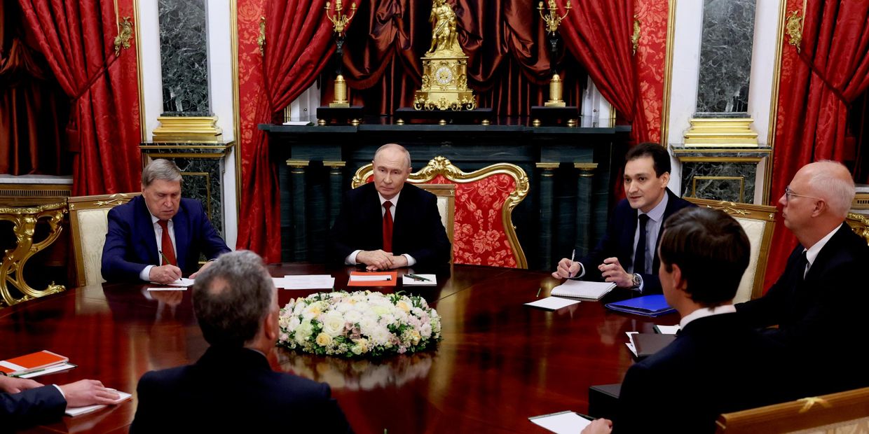 Встреча президента Владимира Путина со Стивом Уиткоффом и Джаредом Кушнером