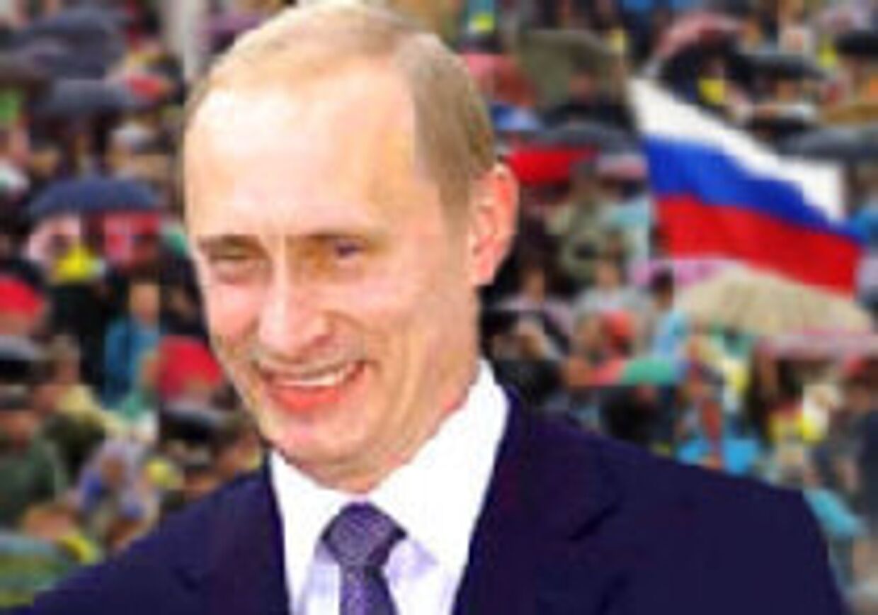 Русские счастливы следовать за вождем picture
