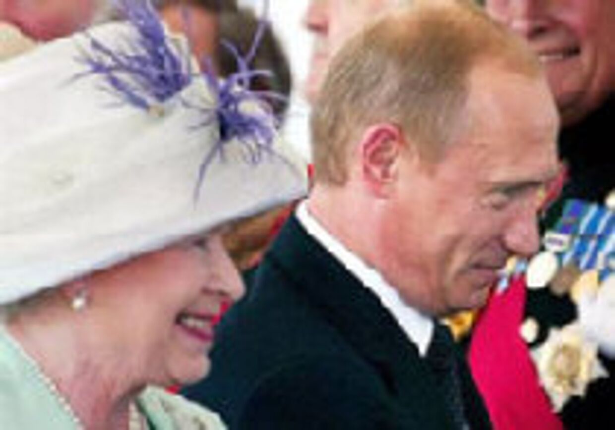 Королева Елизавета 2 и Владимир Путин