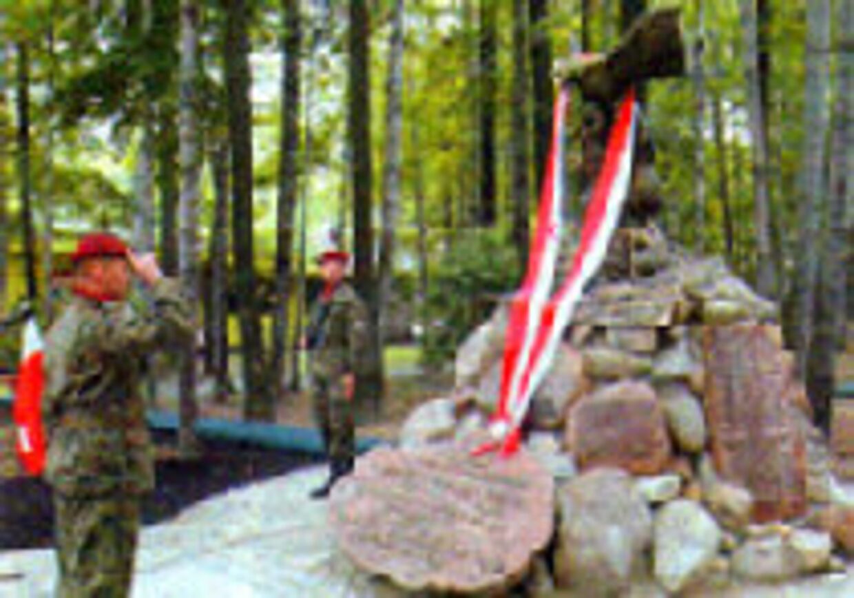 Памятник бандиту в Польше picture