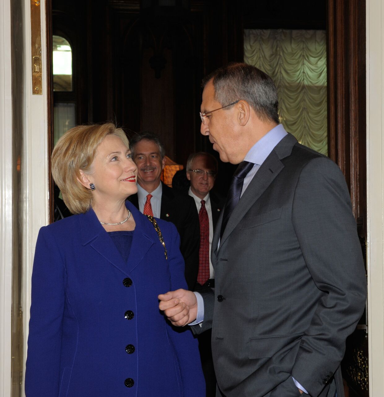 Встреча главы МИД РФ Сергя Лаврова и госсекретаря США Хиллари Клинтон