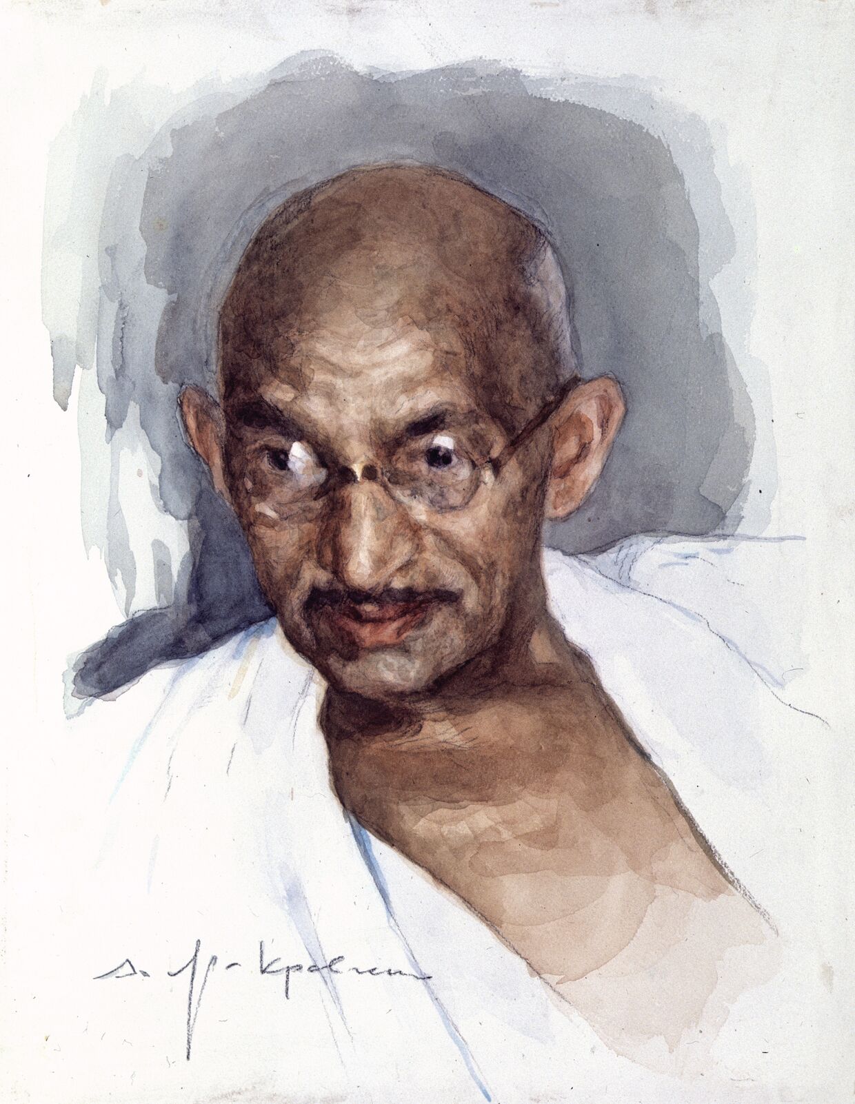 Портрет Махатмы Ганди