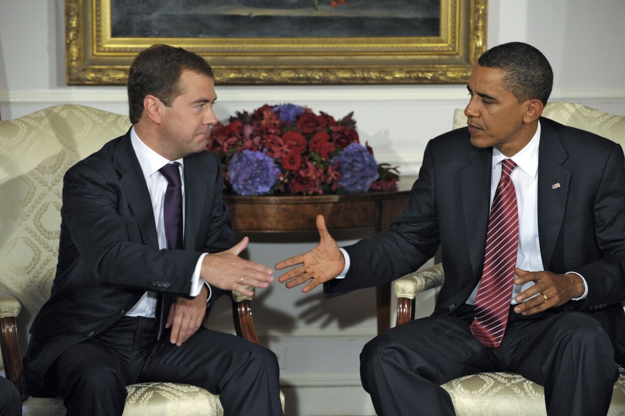 Встреча президентов России и США Д.Медведева и Б.Обамы в Нью-Йорке