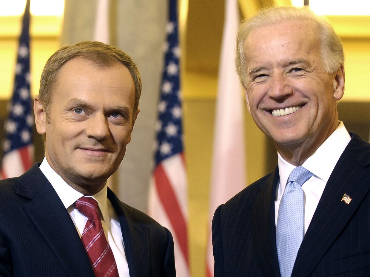Вице-президент США Джозеф Байден и премьер министр Польши Дональд Туск
