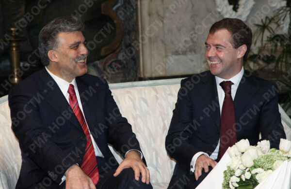 Встреча президентов России и Турции Дмитрия Медведева и Абдуллаха Гюля