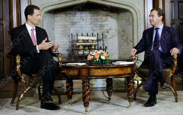 Встреча президента РФ Дмитрий Медведев с наследным принцем Лихтенштейна Алоисом