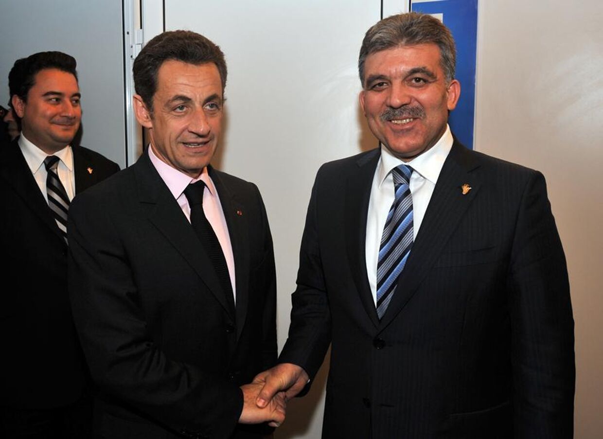 Президент Турции Абдулла Гюль и президент Франции Николя Саркози