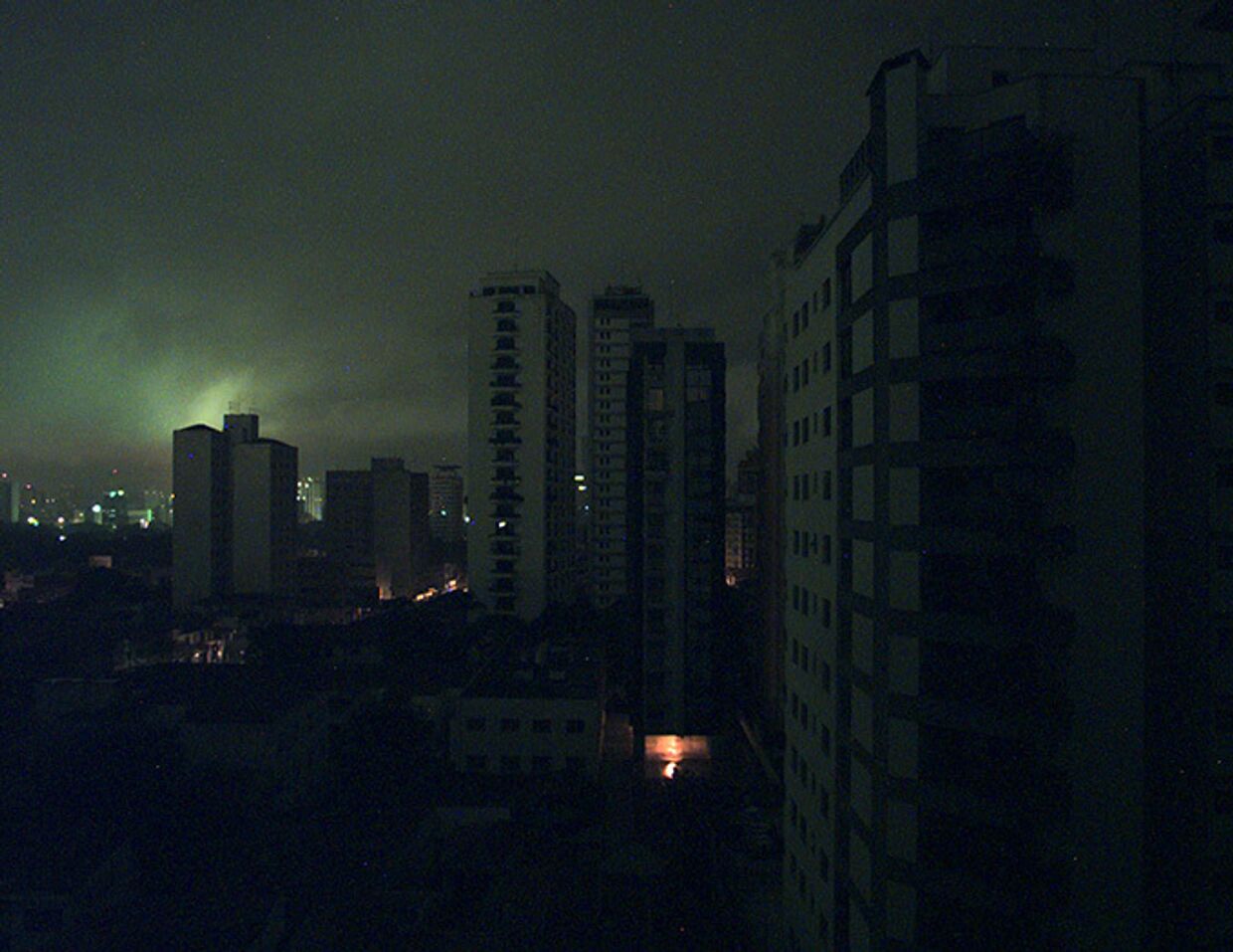 Отключение электричества в г. Сан-Паоло, Бразилия
