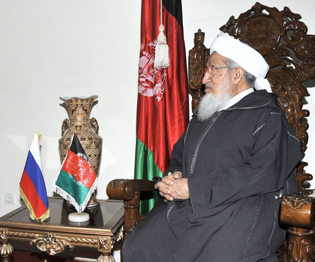 Спикер Верхней палаты парламента Афганистана Сибгатулла Моджадедди
