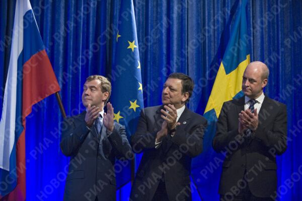 Президент РФ Д.Медведев на саммите РФ-ЕС в Стокгольме