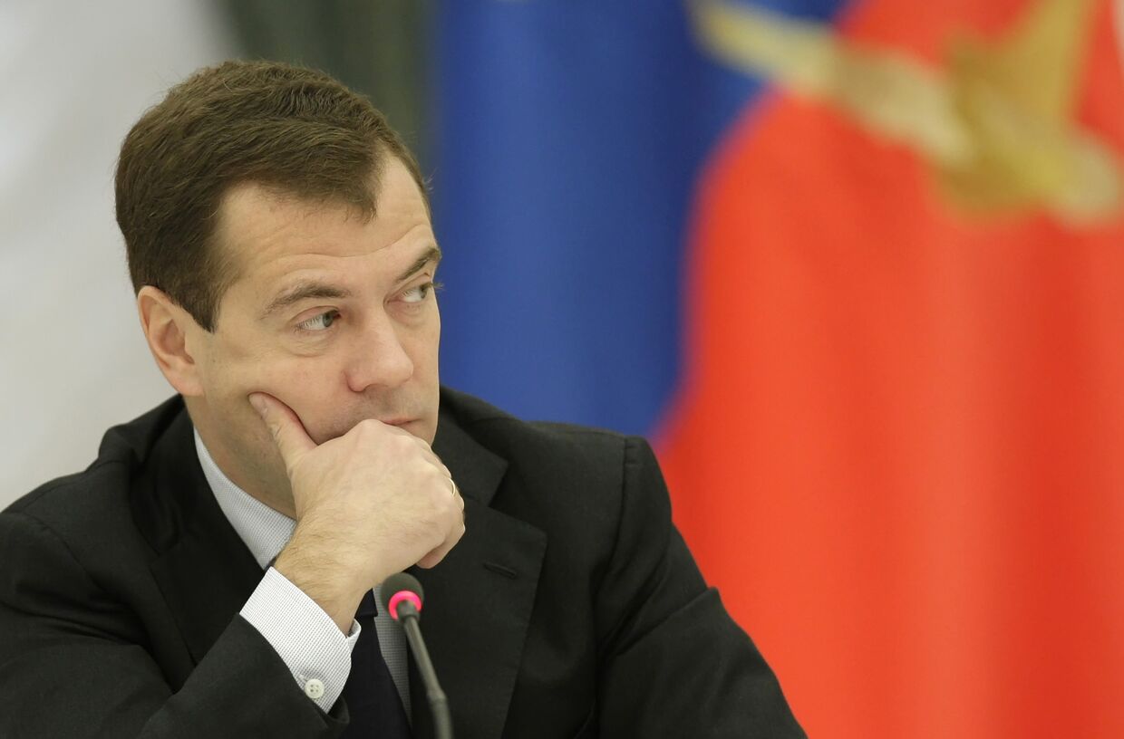Президент РФ Дмитрий Медведев встретился с представителями предпринимательского сообщества