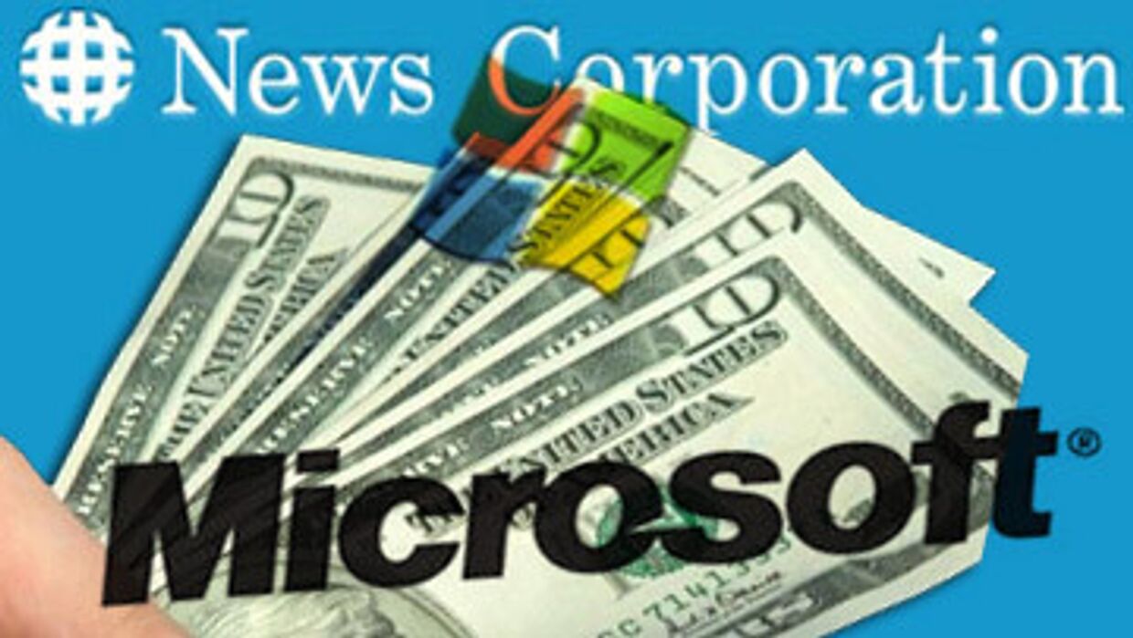 news corp Microsoft деньги