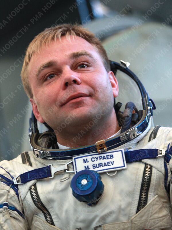 Космонавт основного экипажа 21-й экспедиции на Международную космическую станцию Максим Сураев 