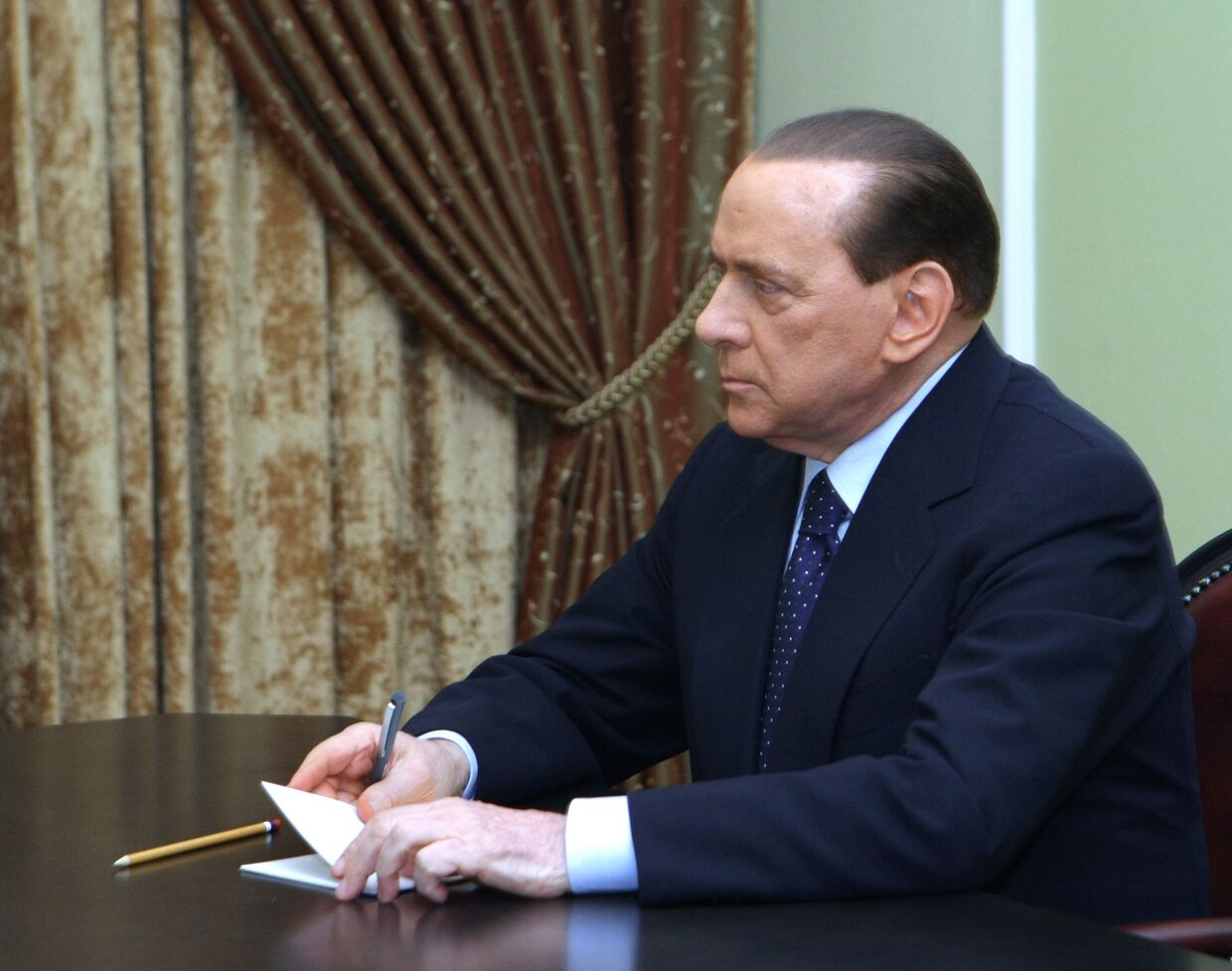 Премьер-министр РФ Владимир Путин встретился с премьер-министром Италии Сильвио Берлускони