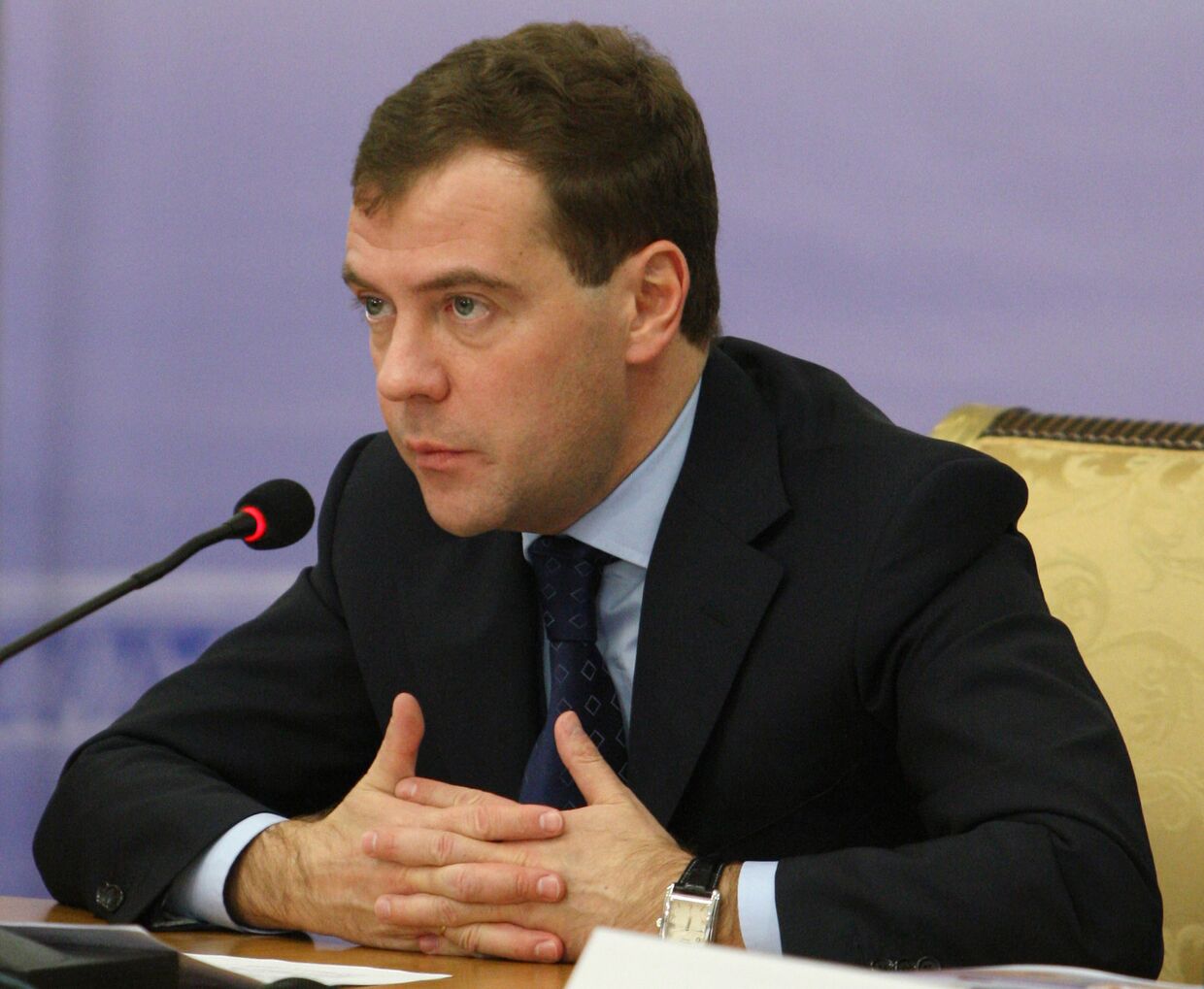 Президент РФ Дмитрий Медведев на заседании президиума Госсовета