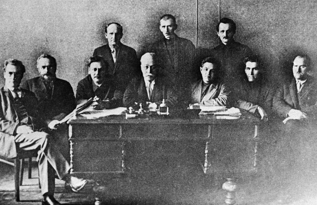 Члены первого правительства Советской Латвии