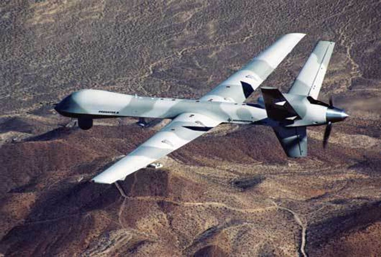 Самолет-беспилотник над Афганистаном