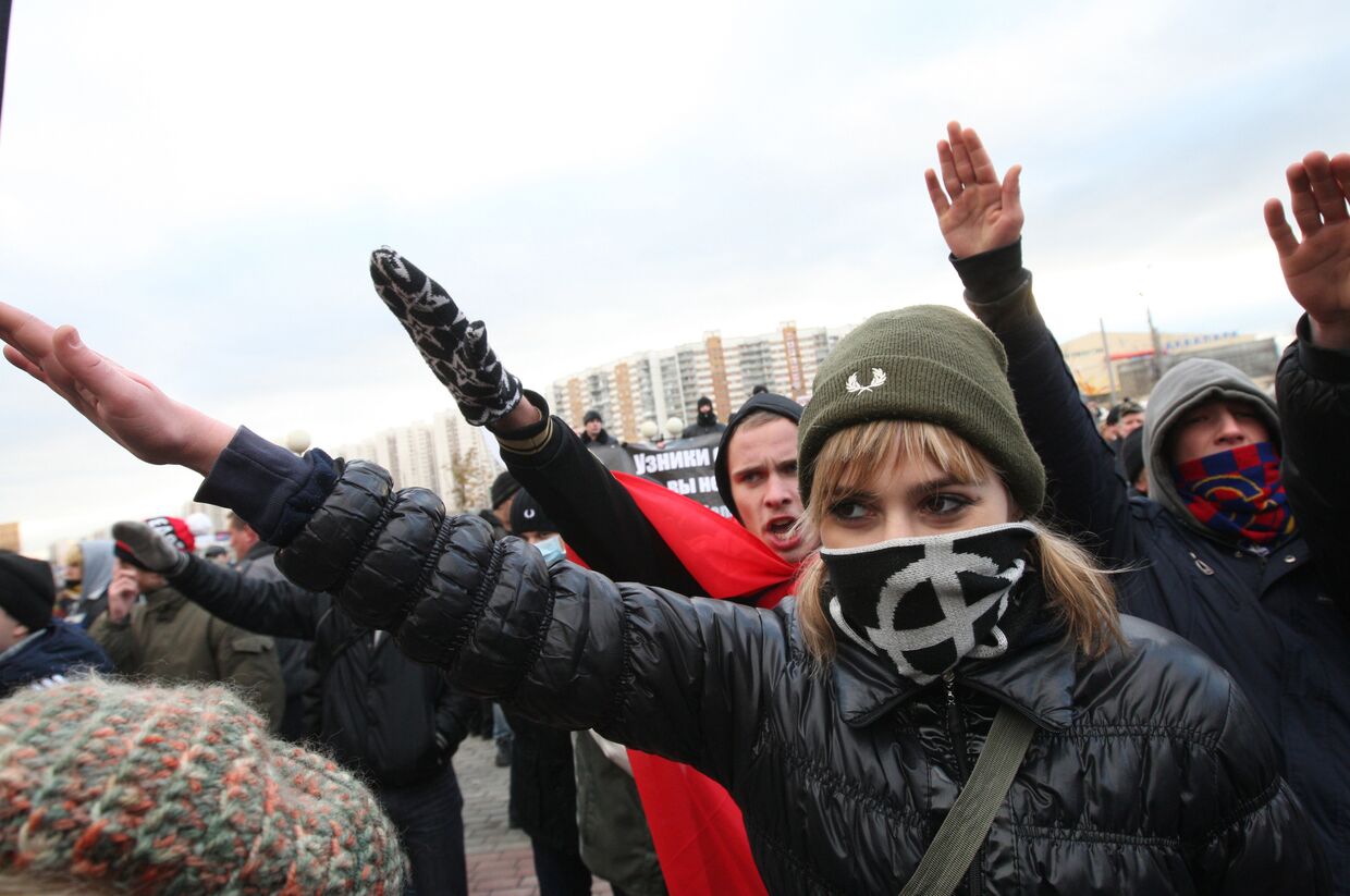 Акция националистов Русский марш в Москве