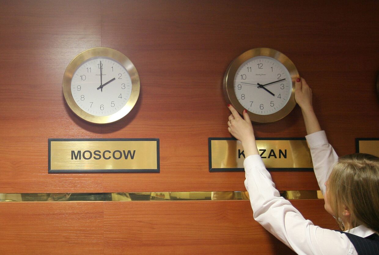 Российское правительство изучает вопрос о сокращении числа часовых поясов.