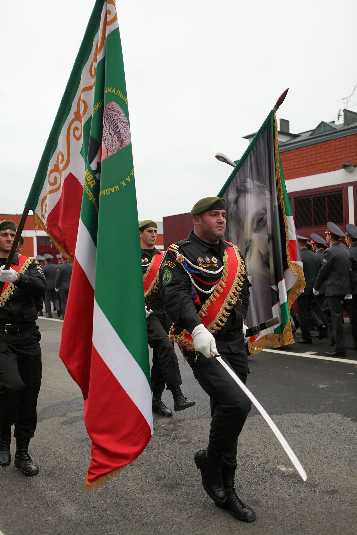 Празднование Дня милиции в Грозном