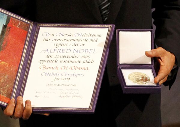 Нобелевская премия мира, которую вручили Бараку Обаме