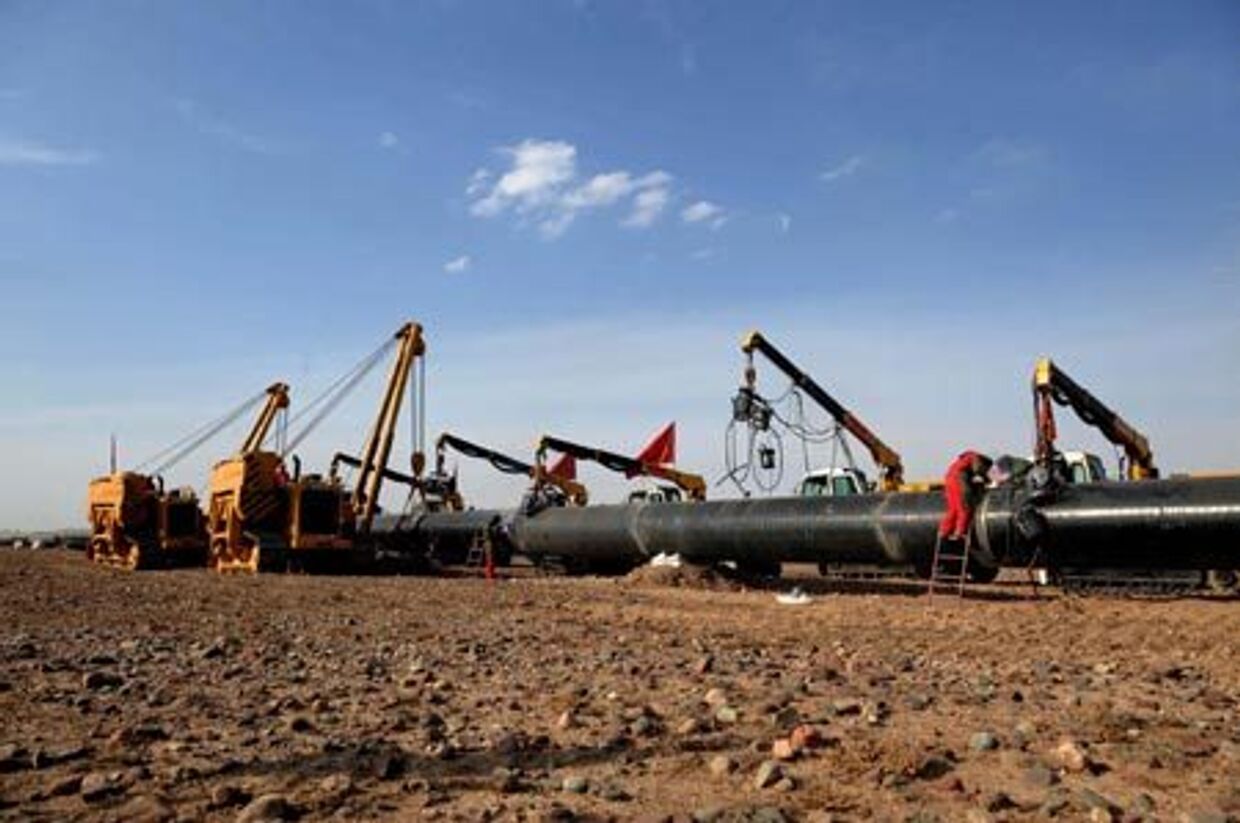 Строительство газопровода Туркменистан-Китай