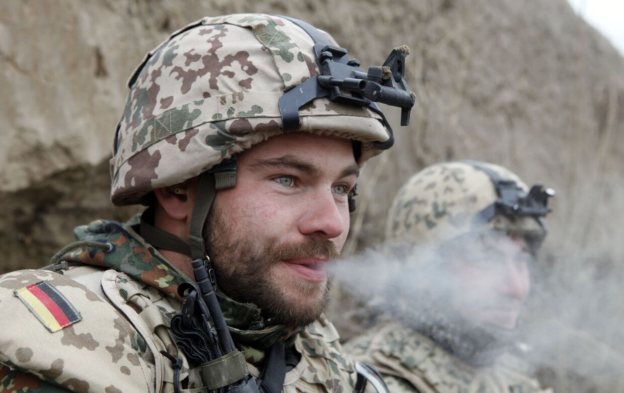 Немецкий солдат в Афганистане