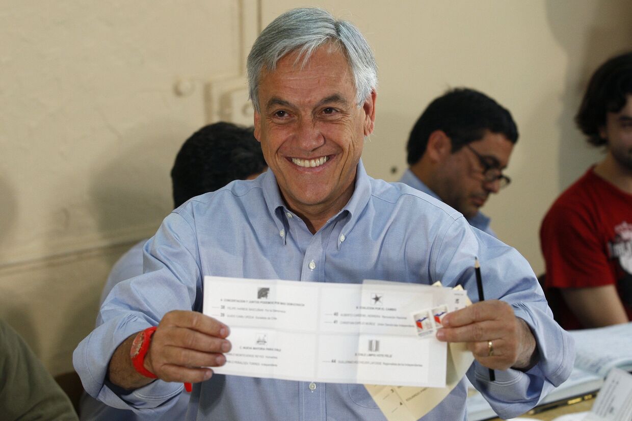 Себастьян Пиньера победил в первом туре выборов в Чили