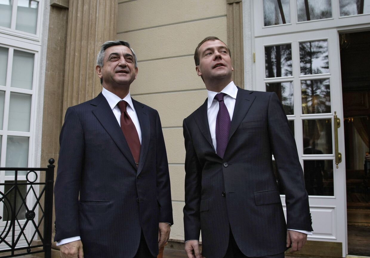 Встреча президентов России и Армении Д.Медведева и С.Саргсяна