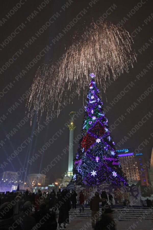 Открытие главной новогодней елки Украины
