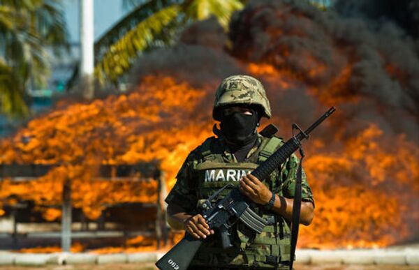 Under fire: Огонь уничтожает 823,925 кг кокаина в Мексике