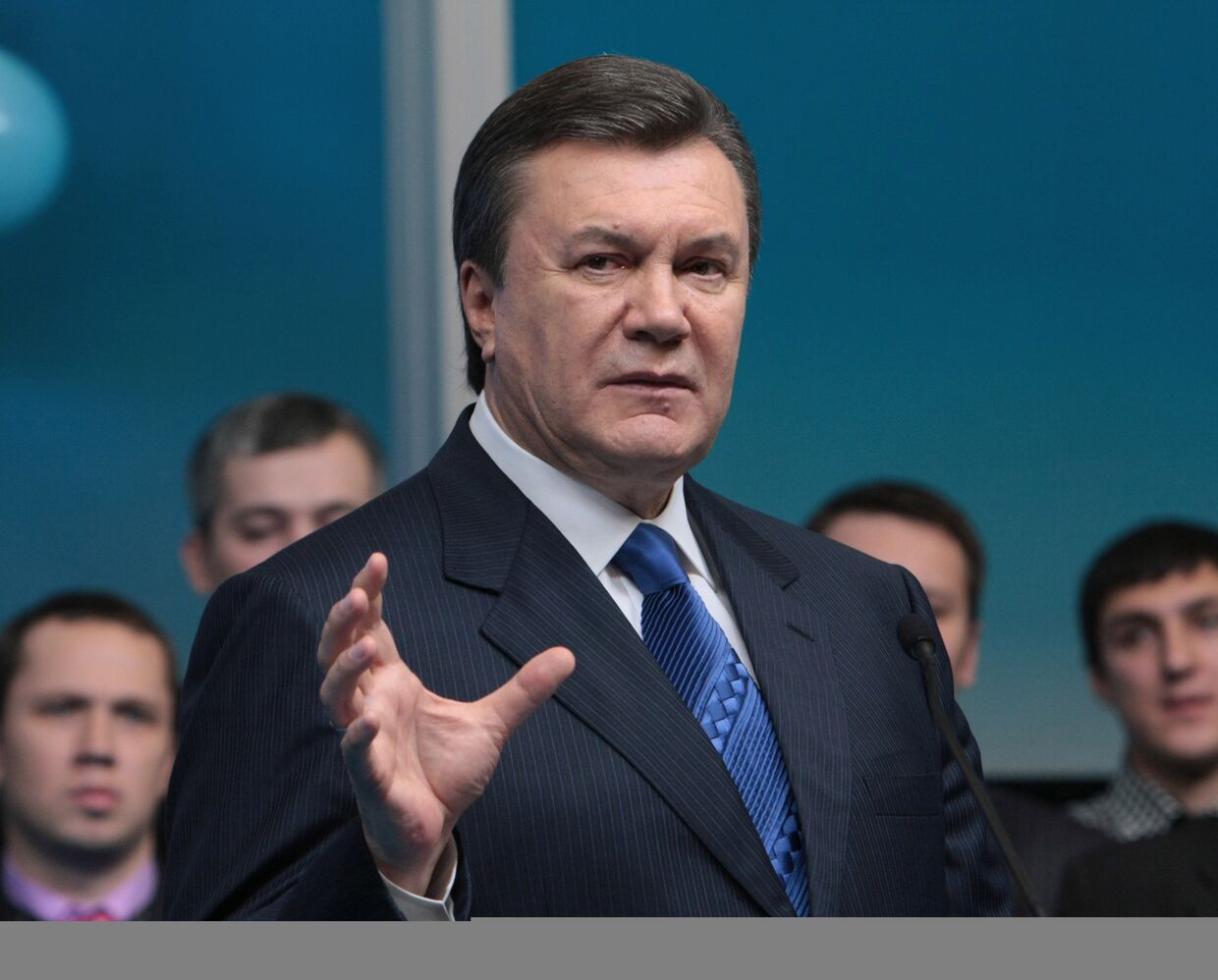 Лидер Партии регионов кандидат в президенты Украины Виктор Янукович