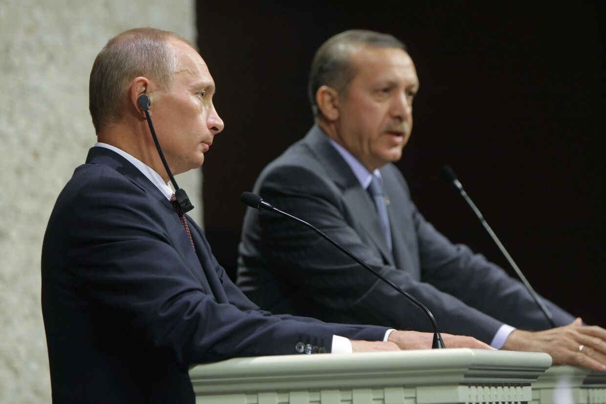 Пресс-конференция Владимира Путина и Реджепа Эрдогана