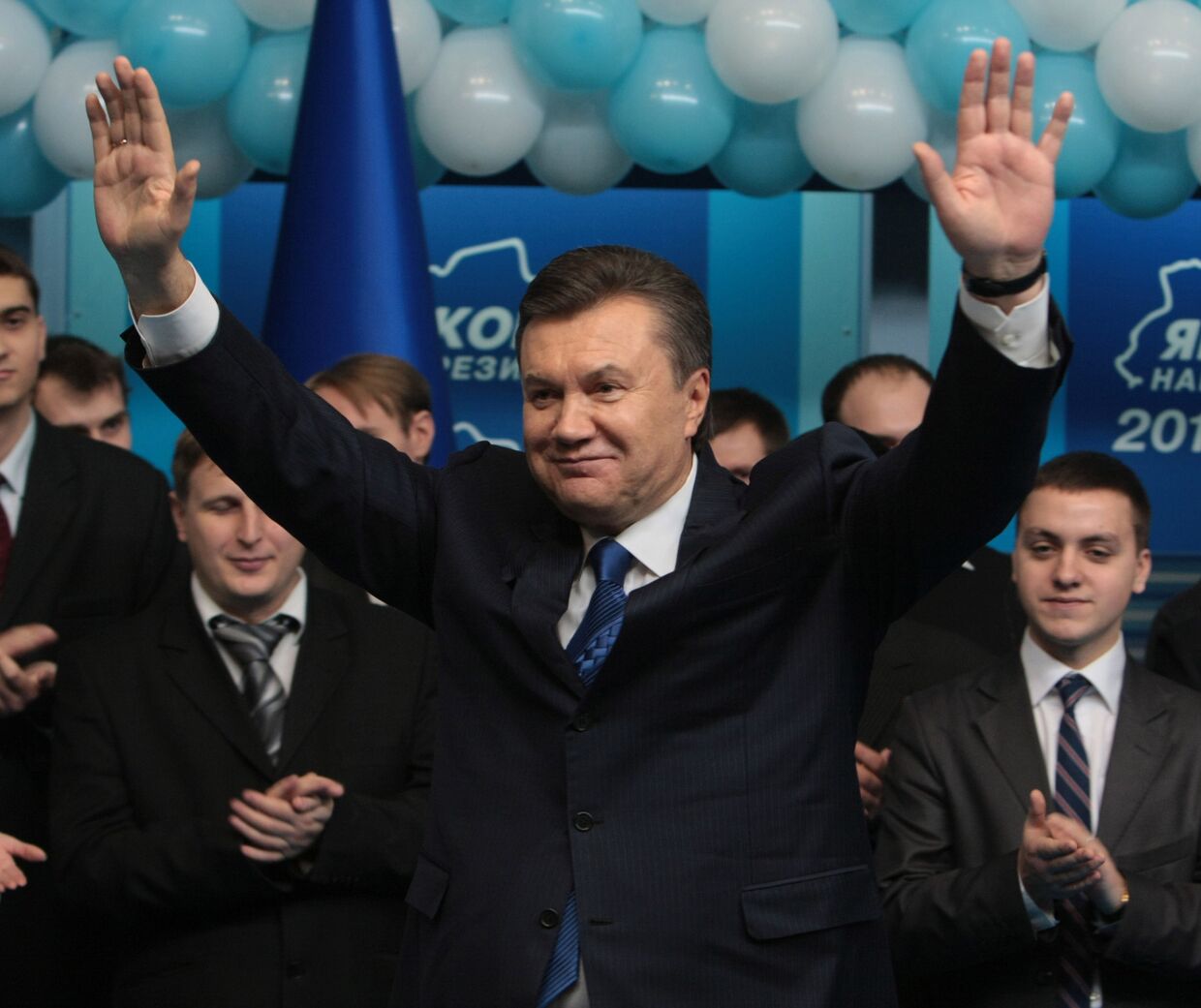Лидер Партии регионов кандидат в президенты Украины Виктор Янукович