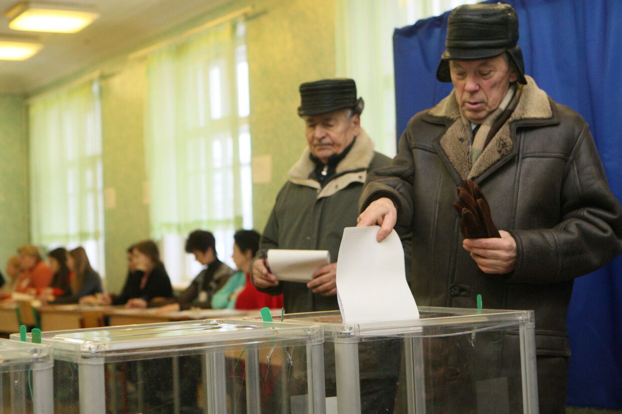 Голосование на президентских выборах в Киеве