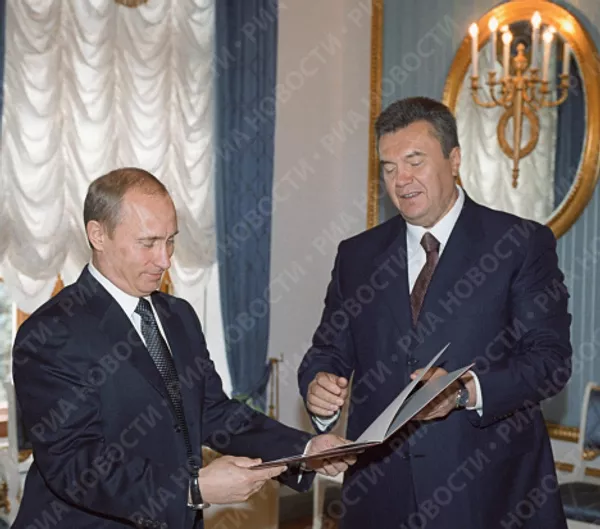 Встреча В.Путина и В.Януковича в Кремле