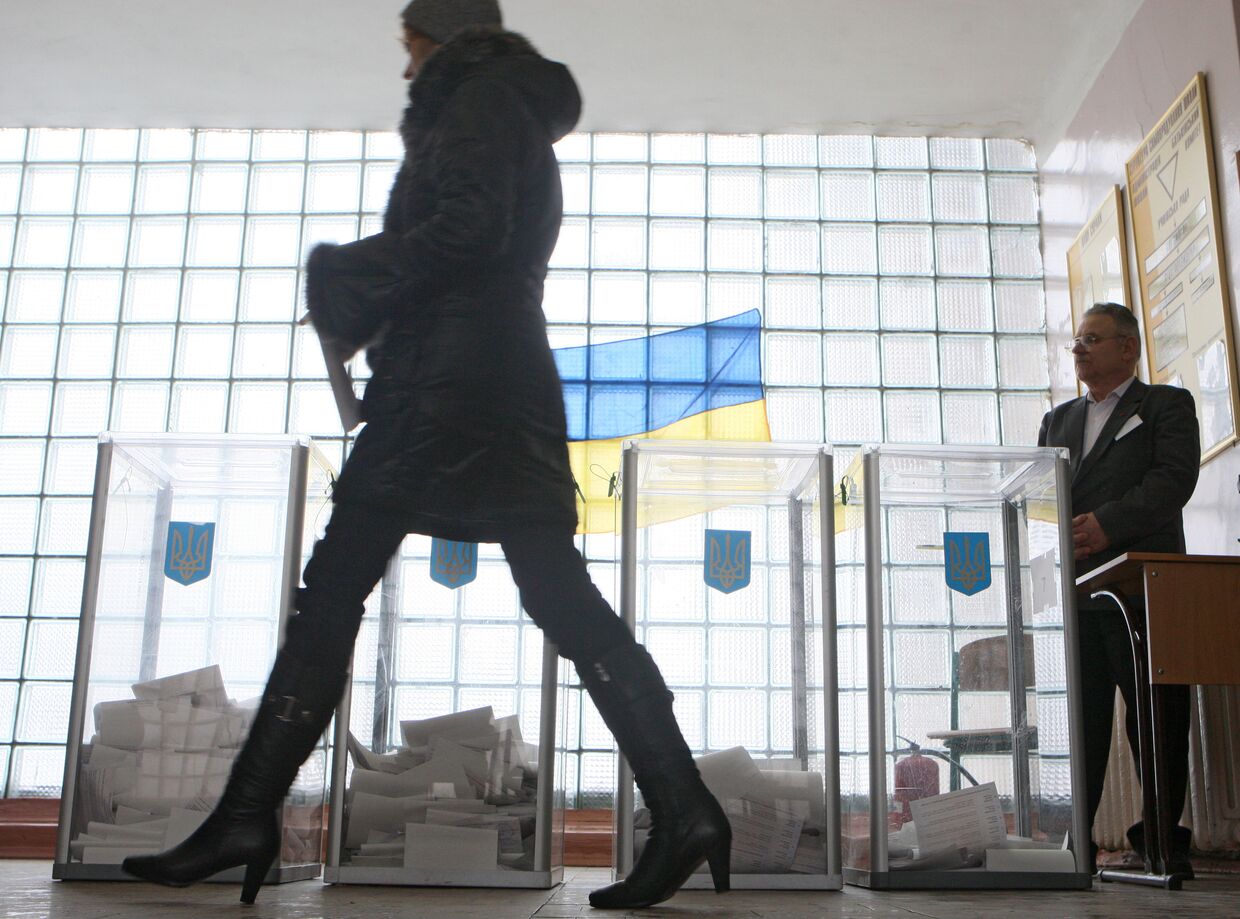 Голосование на президентских выборах в Киеве