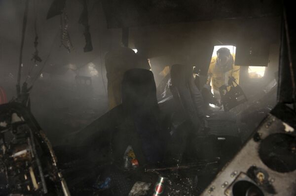 В Иране при приземление в город Мешхед загорелся самолет 