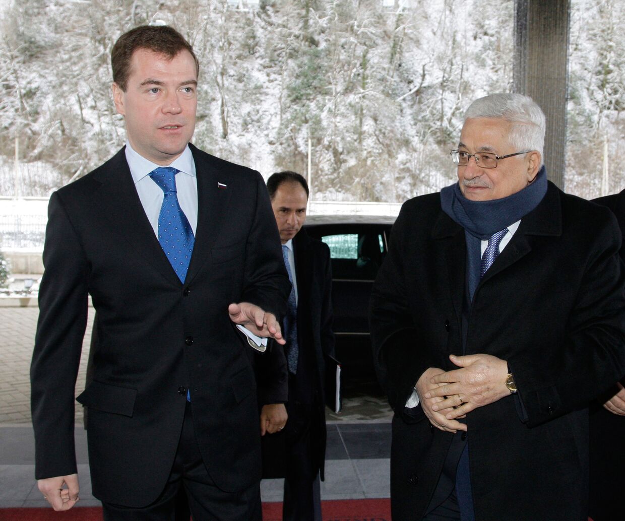 Встреча Дмитрия Медведева и Махмуда Аббаса в Сочи
