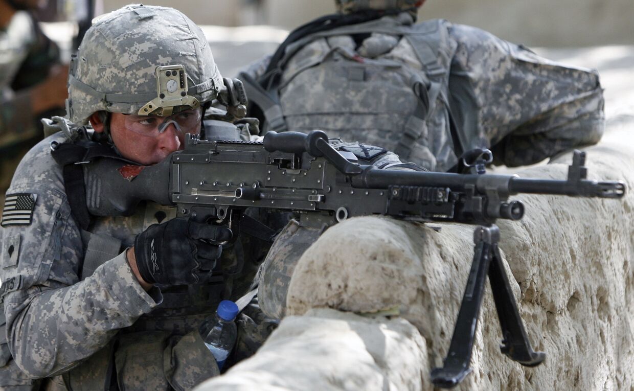 американский солдат оружие винтовка афганистан 